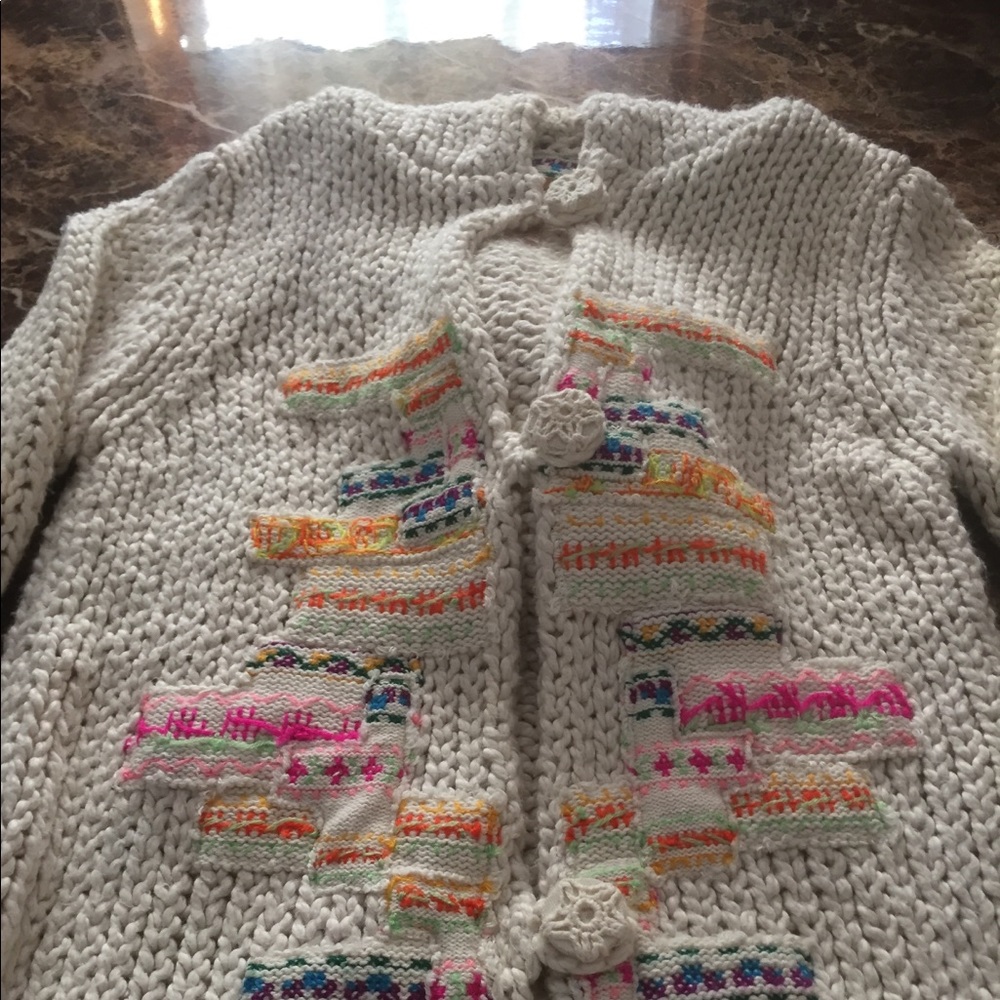 EUC Free People 2 button up hooded sweater
